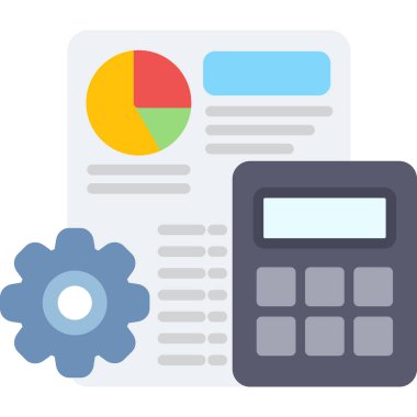 Hesap makinesi, hesap makinesi, hesap makinesi, vektör, illüstrasyon içeren düz hesap makinesi