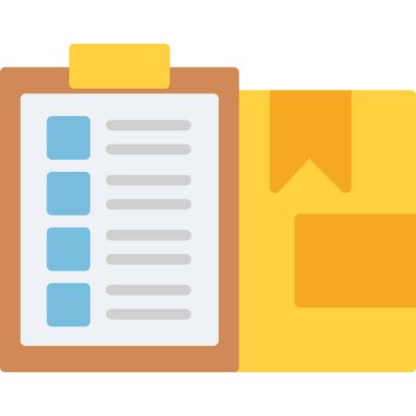 iş belgesi yönetim simgesi düz biçimli