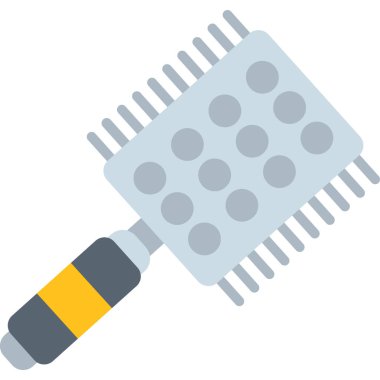 Saç fırçası Vektör İllüstrasyonu, Basit Simge