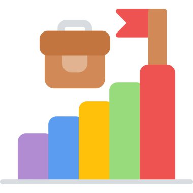 Kariyer Vektörü İllüstrasyonu, Basit Simge