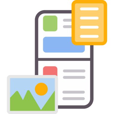 Düz biçimli web tasarım geliştirme simgesi