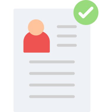 Liste Düz Vektör Simgesi Tasarımı