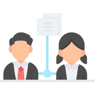 iş vektörü renk çizgisi simgesi