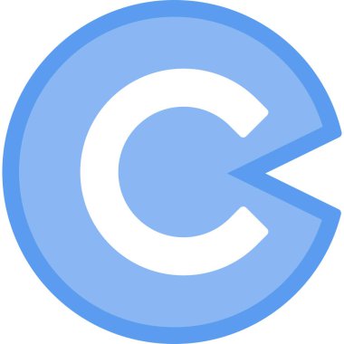 telif hakkı simgesi vektör illüstrasyonu