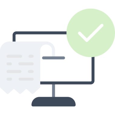 belge düz vektör simgesi