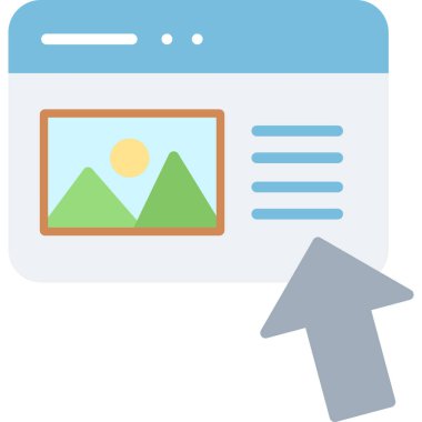 Web tasarım vektörü simgesi