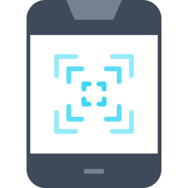 akıllı telefon düz vektör simgesi