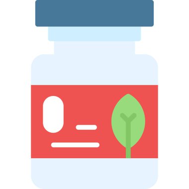 İlaç şişesi ikon vektör illüstrasyon tasarımı