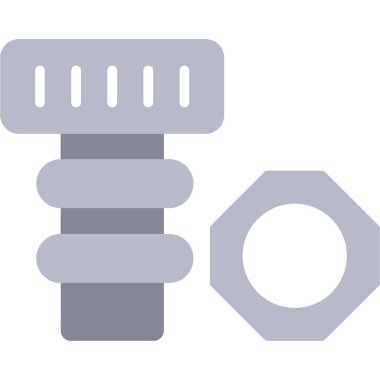 Bir vidanın vektör çizimi