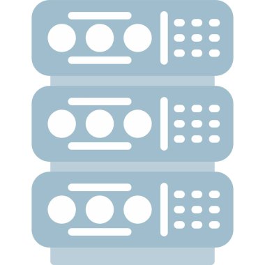 sunucu vektör simgesi değiştirilebilir vuruş