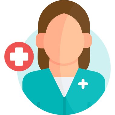 Erkek doktor vektör simgesi