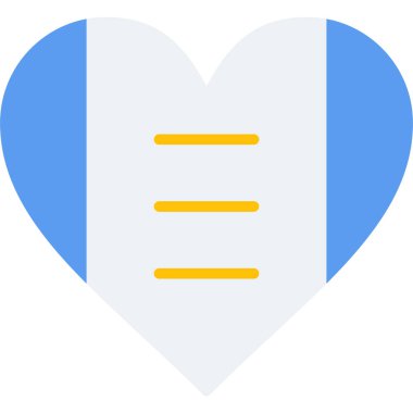 aşk mektubu vektör simgesi