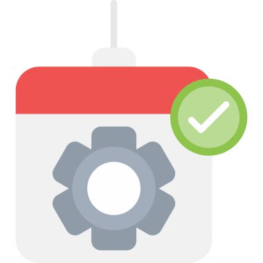 Takvim simgesi, vektör çizimi