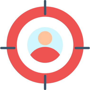 hedef simge vektör illüstrasyonu