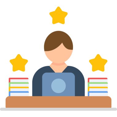 eğitim düzlüğü simgesi, vektör illüstrasyonu