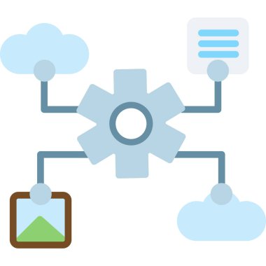 Yazılım Vektörü İllüstrasyonu, Basit Simge