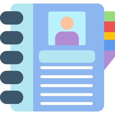 Kitap. Web simgesi basit illüstrasyon