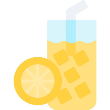 alkollü içecek ikonu düz stil