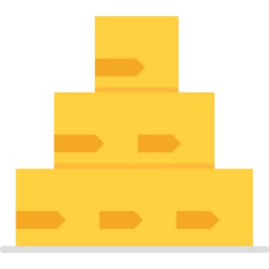 Peynir düz vektör simgesi