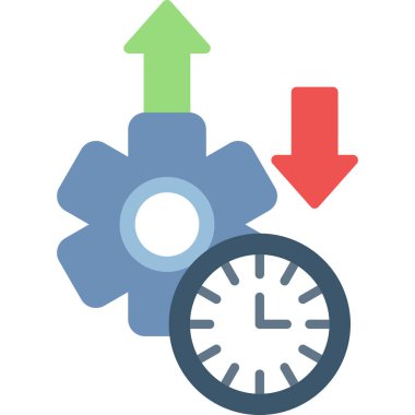Üretkenlik Vektörü İllüstrasyonu, Basit Simge