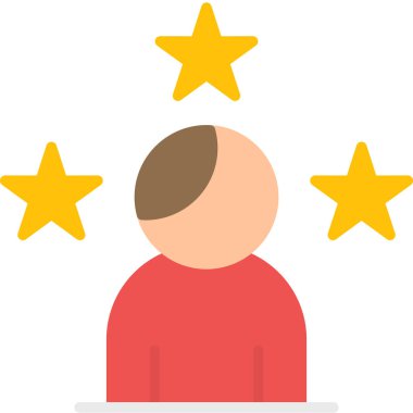 Düz simgesi rating, çizim vektör