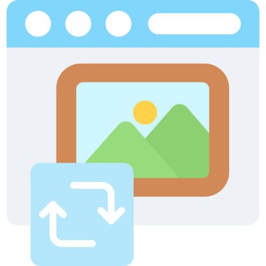 Uygulama modern simgesinin vektör illüstrasyonu