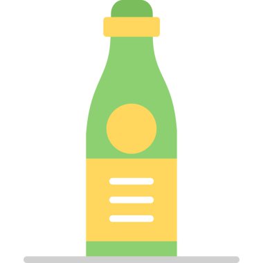 Şişe. Web simgesi basit illüstrasyon