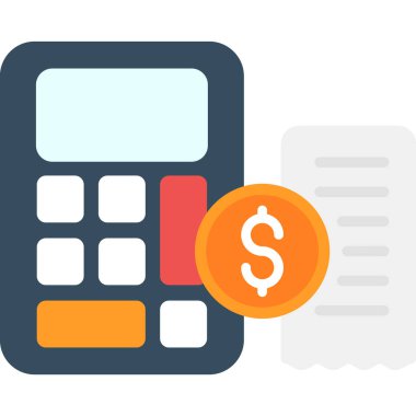 hesap makinesi ve dolar işareti