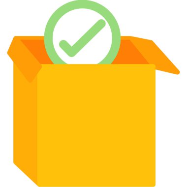 kutu gönderme simgesi düz biçimli