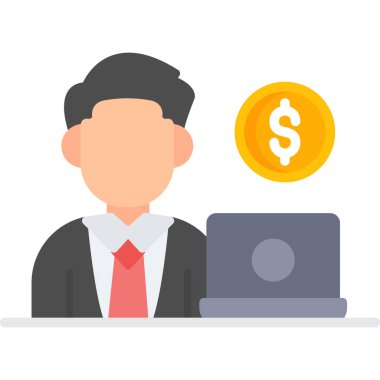 Freelancer Vektör İllüstrasyonu, Basit Simge