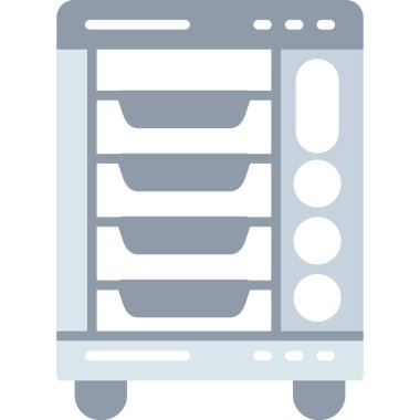 Mutfak gereçleri simgesi doldurulmuş ana hatlar biçiminde