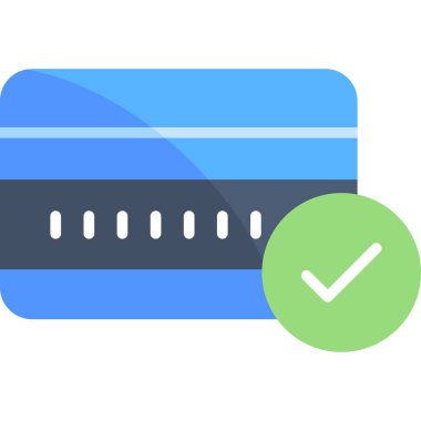 Kart simgesi, basit vektör illüstrasyonu