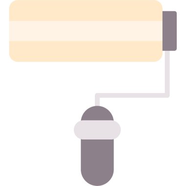 boya silindiri simgesi, vektör illüstrasyonu