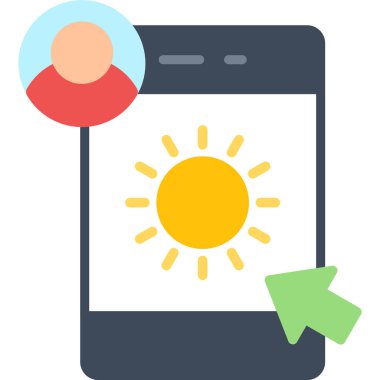 Cep telefonu. Basit resimleme