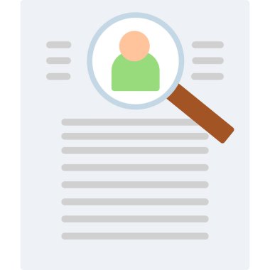 Aday Vektör İllüstrasyonu, Basit Simge