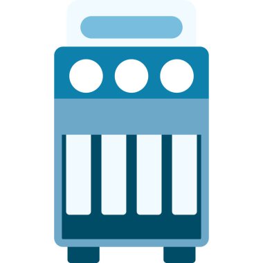 elektrik ısıtıcı simgesi vektör illüstrasyonu