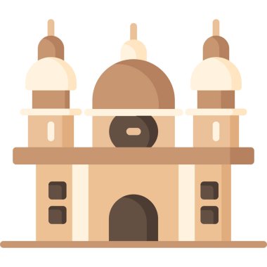 Hindistan tapınağı vektör simgesi