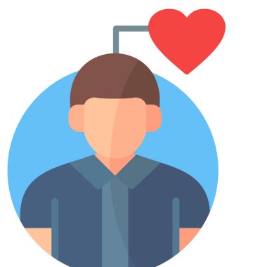 İnsan kalp vektör simgesi