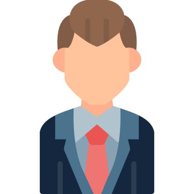 işadamı avatar karakter simgesi