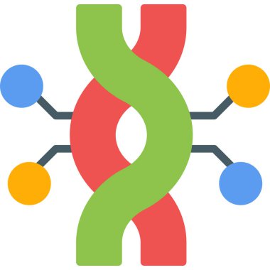 DNA simgesi vektör illüstrasyonu