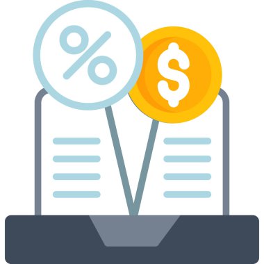 Para ve finans ikonu vektör tasarımı. vektör grafiği