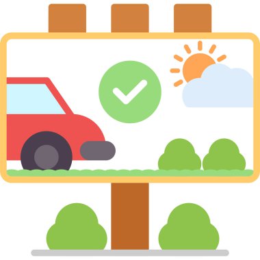 araba sigortası vektör simgesi