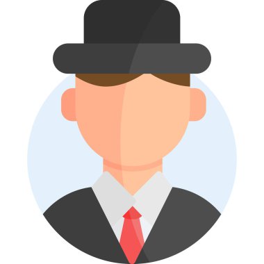 işadamı avatar karakter simgesi