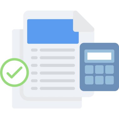 Hesap makinesi simgesi. düz tasarım biçimi.