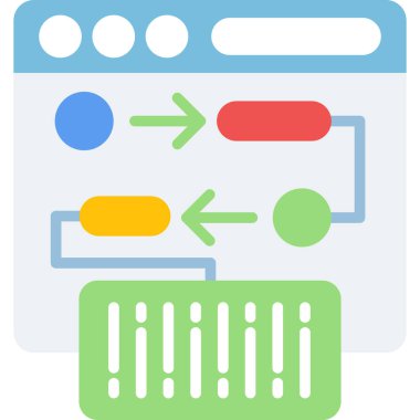 Ağ simgesi, alışverişin vektör illüstrasyonu