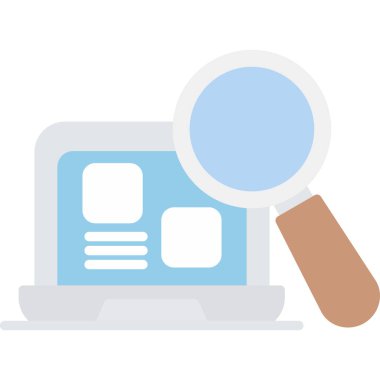 Arama vektörü simgesi modern basit vektör çizimi