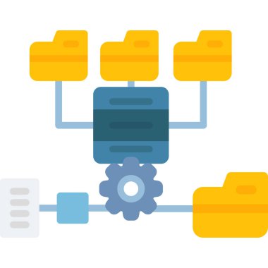 veri merkezi vektör simgesi