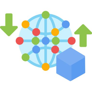 veri değişim ağı simgesi