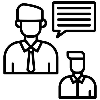 Yönetici simgesi, vektör illüstrasyonu