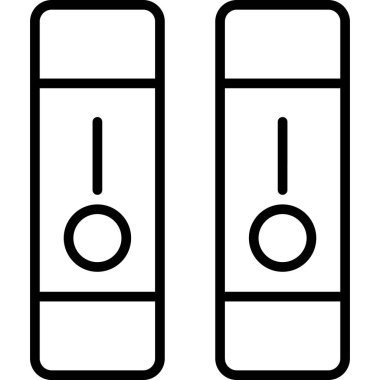 Bir karikatür ve siyah-beyaz simgesinin vektör çizimi